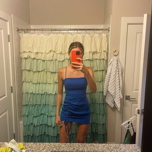 Blue revolve dress